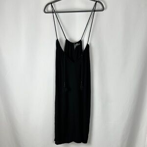 Addition Elle Black Swim Cover-Up Dress 1X